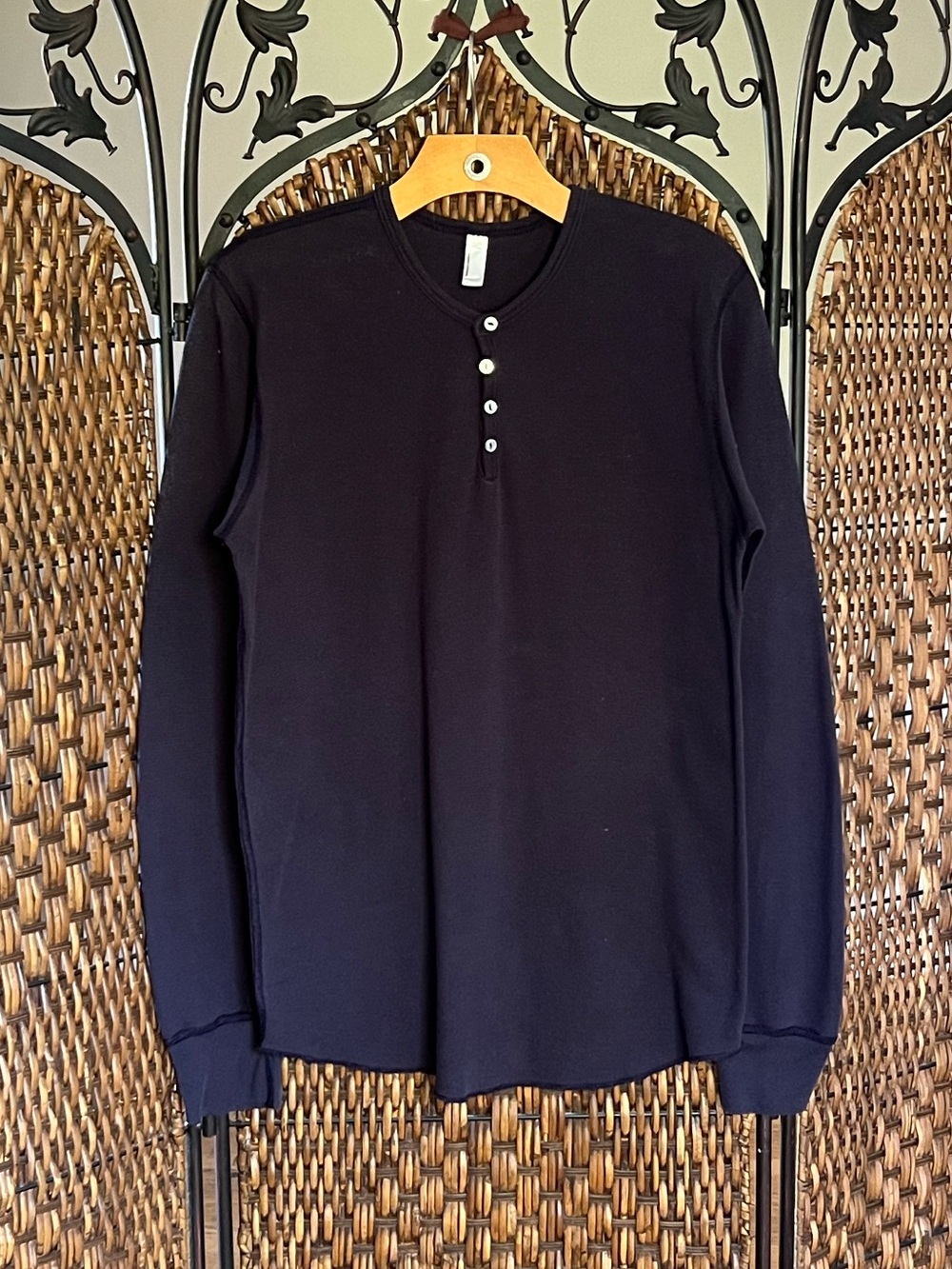 L American Apparel Cotton Blend Thermal Long Sleeve